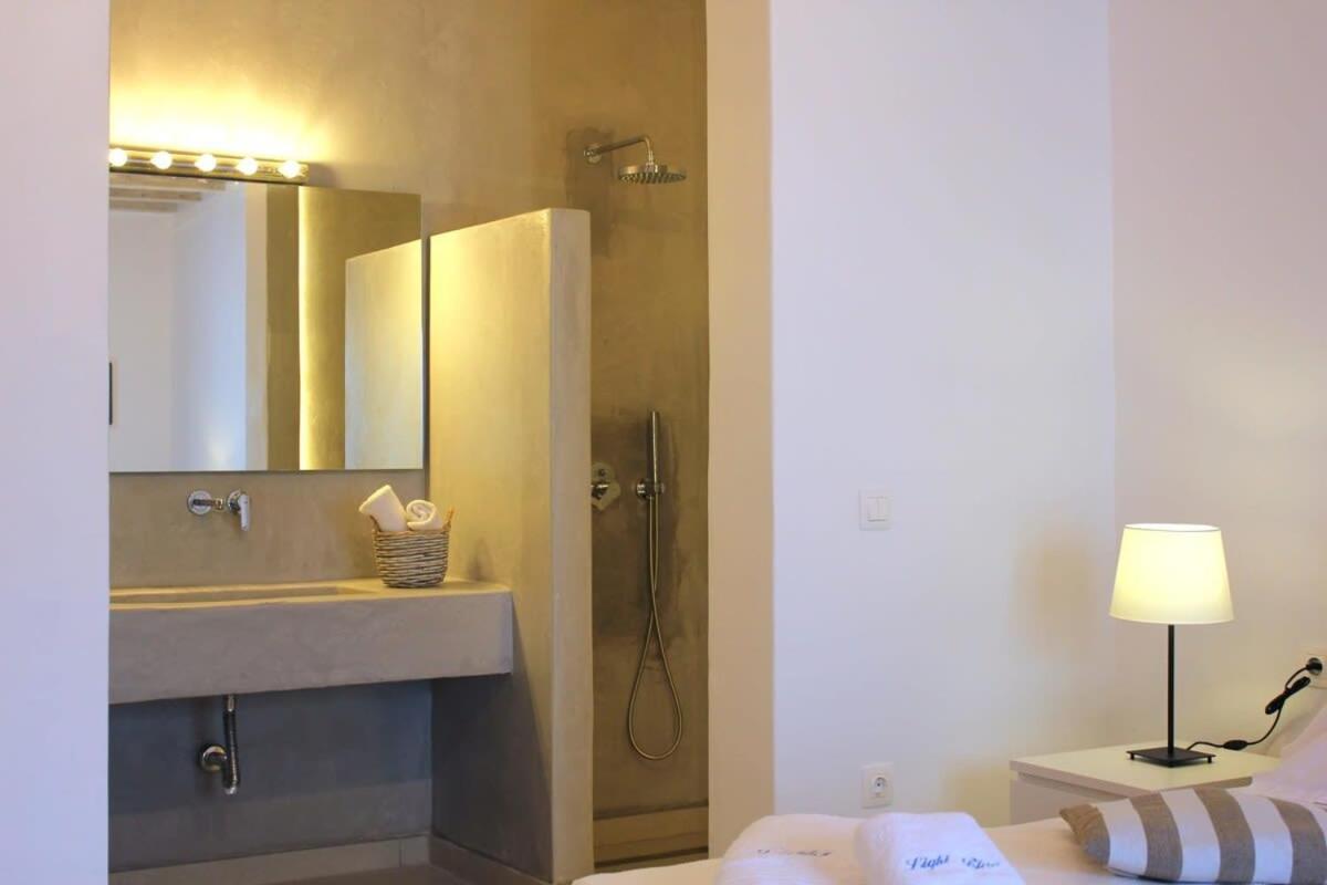 Mykonian Luxury Light Blue Villa With Private Pool Kalafáti Kültér fotó