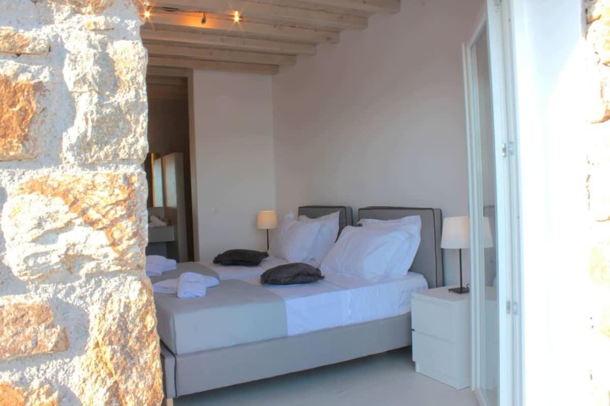 Mykonian Luxury Light Blue Villa With Private Pool Kalafáti Kültér fotó
