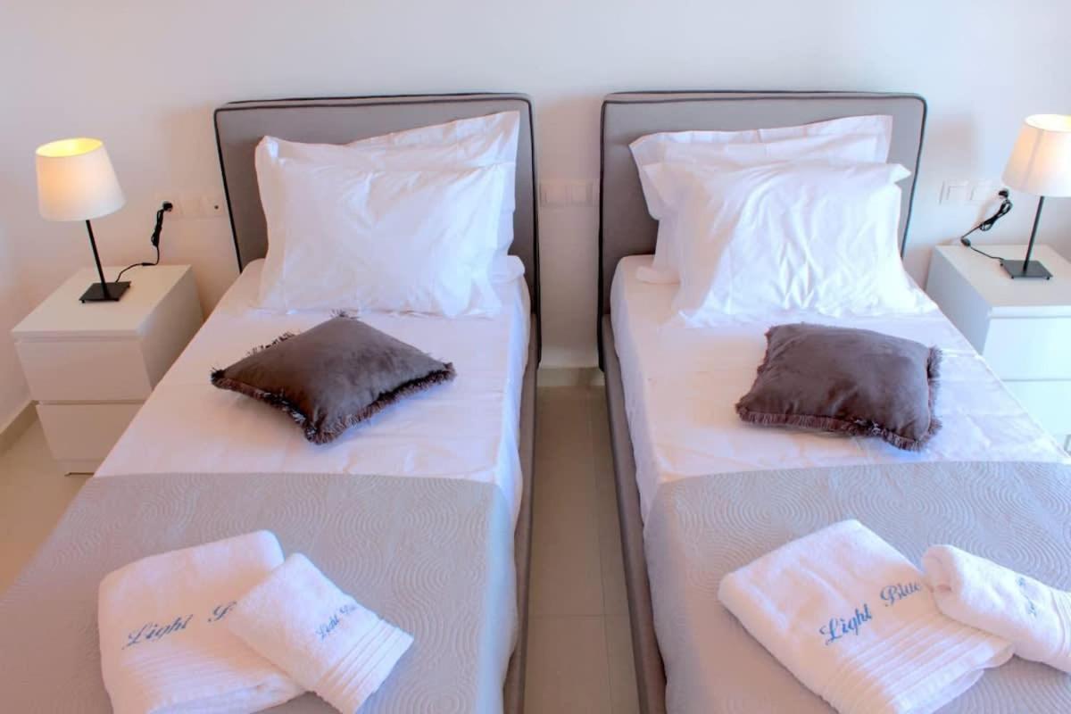 Mykonian Luxury Light Blue Villa With Private Pool Kalafáti Kültér fotó